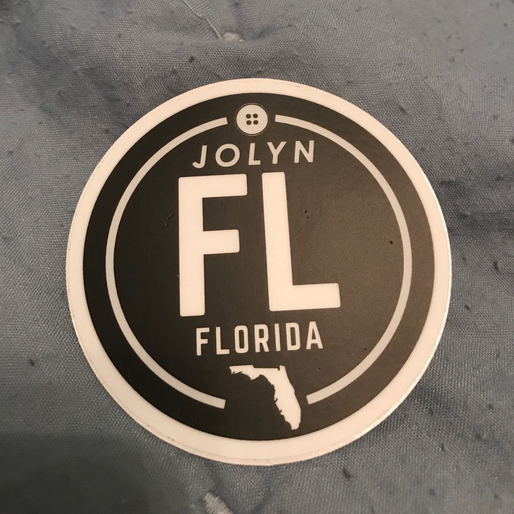 Jolyn Florida waterproof vynl sticker!!